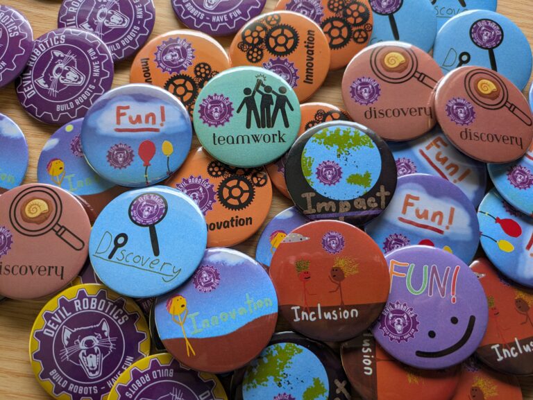 FIRST core values badges